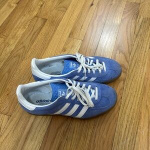 Adidas gazelles blue suede